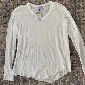 NEW with tags lightweight white long sleeve
